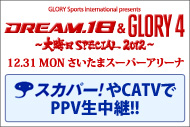 『『GSI presents DREAM.18 ＆ GLORY4～大晦日 SPECIAL 2012』放送情報